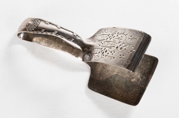 Tiffany & Co. Sterling Silver Wave Edge Asparagus Serving Tongs