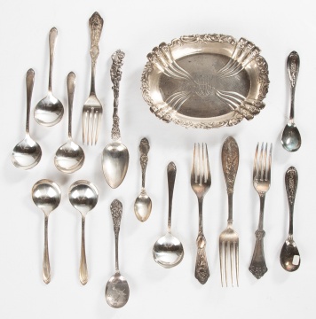 Sterling Silver Flatware and Tray