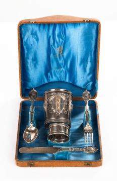 J. E. Caldwell English Silver Child's Service Set