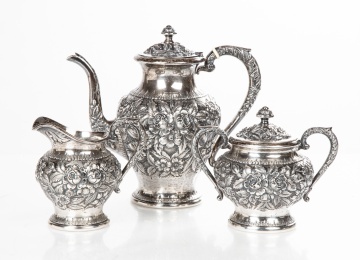 S. Kirk & Sons Three-Piece Sterling Silver Tea Service