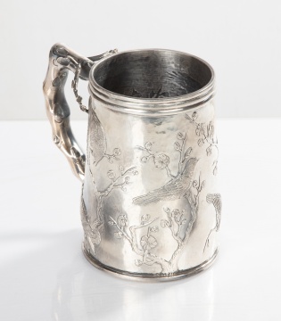 Chinese Export Silver Tankard