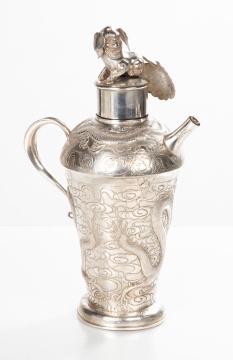 Chinese Export Silver Cocktail Shaker