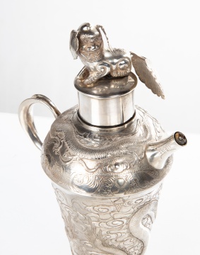 Chinese Export Silver Cocktail Shaker