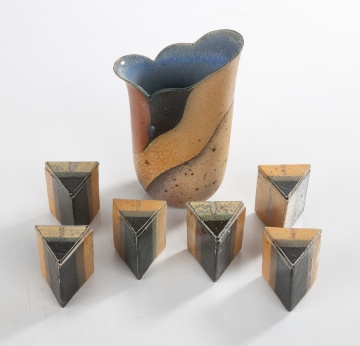 Kenyon Hausen Mid-Century Art Pottery Tea Set