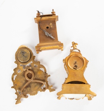 Viennese Gilt & Enamel Desk Clocks