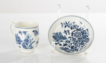 Dr. John Wall Wooster Porcelain Cup & Saucer