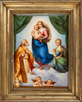 Meissen Porcelain "The Sistine Madonna by Raphael"