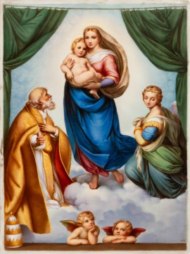 Meissen Porcelain "The Sistine Madonna by Raphael"