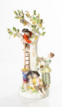 Meissen Figural Group, Apple Pickers