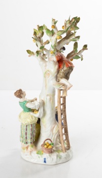 Meissen Figural Group, Apple Pickers