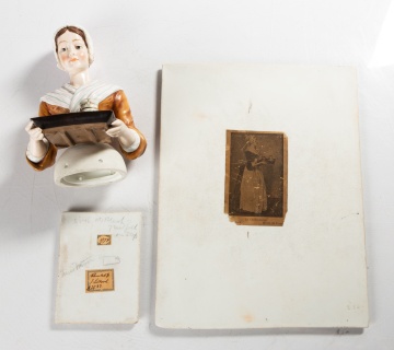 Porcelain Chocolate Girl Bust & Plaques