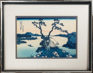 Two Katsushika Hokusai (Japanese, 1760-1849) Japanese Woodblock Prints