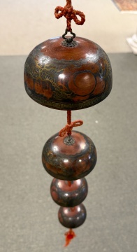 Japanese Tiered Bronze Temple Bells / Gong