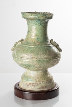 Chinese Green-Glazed Hu Form Vase