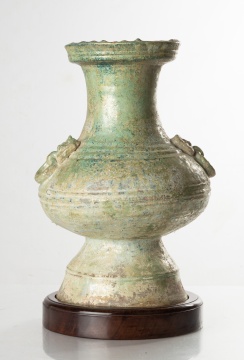 Chinese Green-Glazed Hu Form Vase