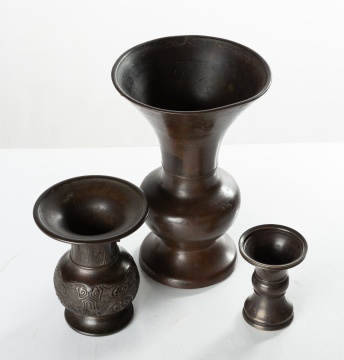 Chinese & Japanese Bronze Vases