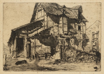 James McNeil Whistler (American, 1834-1903) The Unsafe Tenement (The Old Farm)