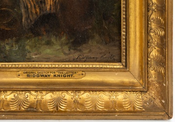 Study for Daniel Ridgway Knight (American,1839-1924) "The Letter"