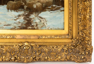 Horatio O. Walker (Canadian/American, 1858-1938) "Sheepfold"
