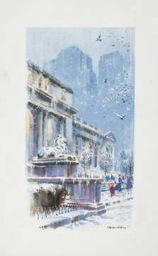 Four Ralph Avery (American, 1906-1976) Watercolors