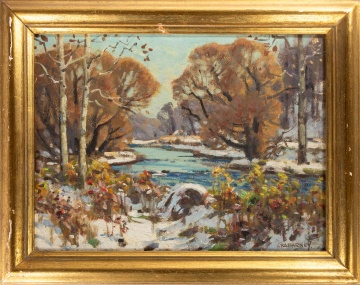 Frank Barney (American, 1862-1954) Early Snow