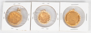 1915 $5 & 1910 $2-1/2 Indian Head Gold Coins & 2004 Liberty $10 Gold Coin