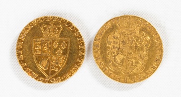 Two Gold Guinea Coins