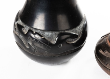 Margaret Tafoya Vase & Bowl, Santa Clara