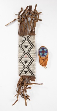 Beaded Paint Pouch and Sash