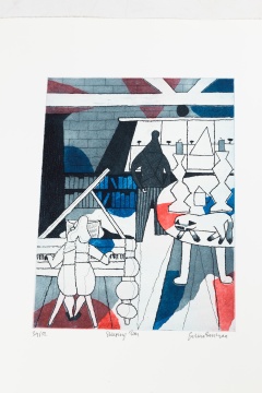 Two Julian Trevelyan (British, 1910-1988) "Sleeping Tom" & "Home Waters"