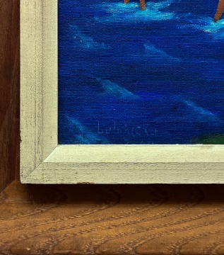 Lawrence H. Lebduska (American, 1894-1966) Primitive Painting