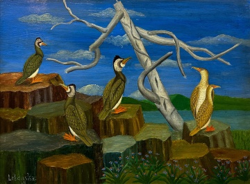 Lawrence H. Lebduska (American, 1894-1966) Pastoral Scene