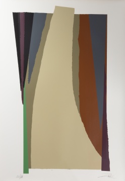 (10) Larry Zox (American, 1936-2006) "Rectangular Shapes"