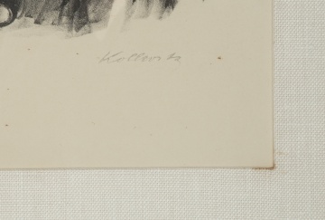 Kathe Kollwitz (German, 1867-1945) Zwei schwatzende Frauen mit Zwei Kindern (Two Chatting Women with Two Children)