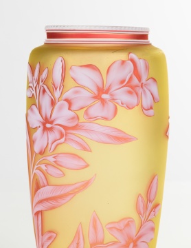 Thomas Webb Cameo Glass Vase