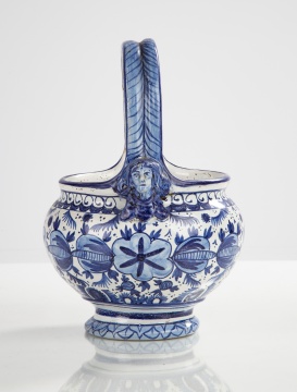 18th Century Delft Blue & White Basket