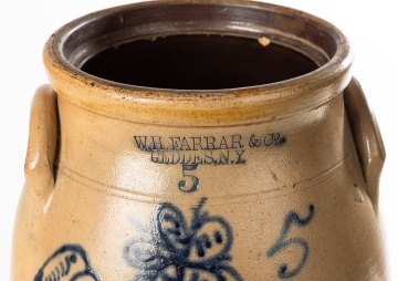 W. H. Farrar & Co. / Geddes, NY Five Gallon Churn