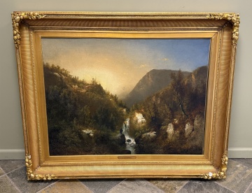 Charles A. Sommer (American, 1829-1894) View in the Adirondack Mountains