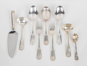 Extensive Tiffany & Co. "Shell & Thread" Flatware Service
