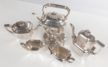 Five-Piece Tiffany & Co. Sterling Silver Tea & Coffee Set