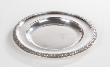 Eleven Maison Odiot French Sterling Silver Dinner Plates
