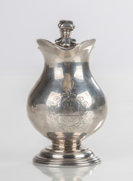 George III Silver Cream Jug with Coat of Arms