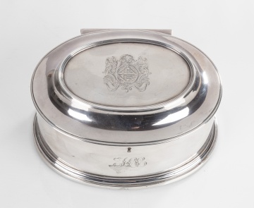 George I Britannia Standard Parcel-Gilt Silver Tea Caddy