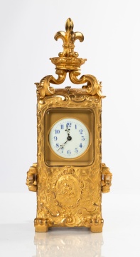 French Sedan Carriage Clock with Miniature Portraits
