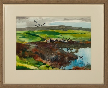 Roy Mason (American, 1886-1972) Migrating Ducks