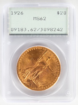 1926 $20 Saint-Gaudens Gold Coin