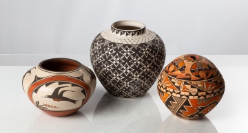 Three Native American Pots