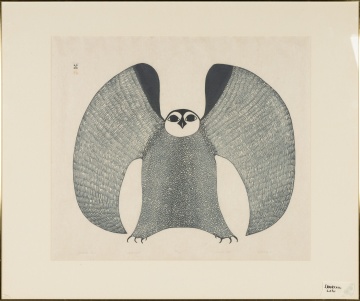 Pitaloosie Saila (Inuit, b. 1942) "Grand Owl"