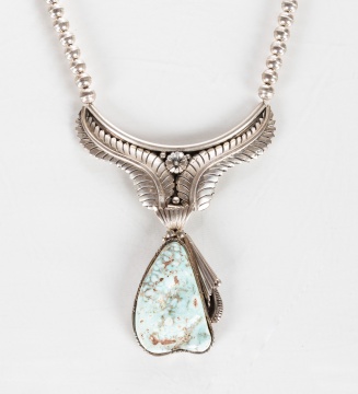 Charleston Draper Navajo Silver & Turquoise Necklace