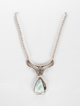 Charleston Draper Navajo Silver & Turquoise Necklace